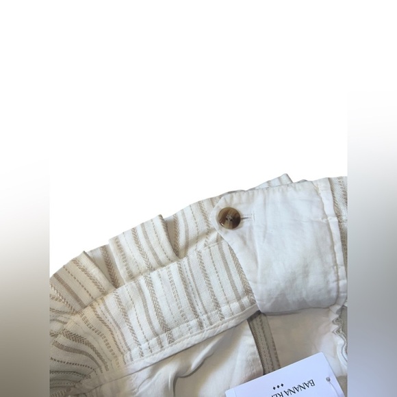 BANANA REPUBLIC Linen Blend Paperbag Short Size 16 - Picture 3 of 7